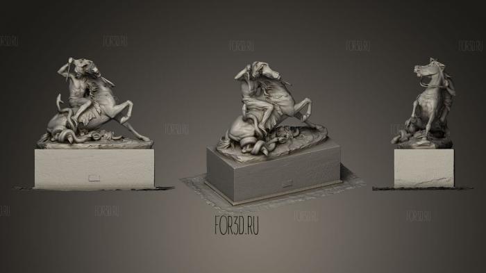 Fight with a snake stl model for CNC